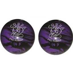 EPCO Duckpin Bowling Ball - Cobra Pro Rubber - Lavender & Black (4 7/8 inch- 3lbs. 12oz.) 2 Balls