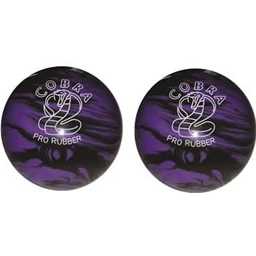 EPCO Duckpin Bowling Ball - Cobra Pro Rubber - Lavender & Black (5 inch- 3lbs. 12oz.) 2 Balls