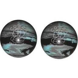 EPCO Duckpin Bowling Ball - Cobra Pro Rubber - Black, Light Blue & Grey (4 7/8 inch- 3lbs. 10oz.) - 2 Balls