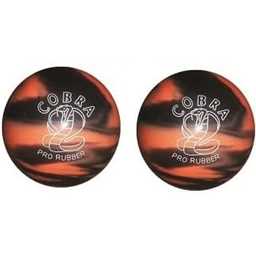 EPCO Duckpin Bowling Ball - Cobra Pro Rubber - Orange & Black (5 inch- 3lbs. 10oz.) - 2 Balls