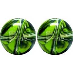 EPCO Duckpin Bowling Balls- Urethane - Lime Green, White & Navy (5 inch- 3lbs. 12 oz.) 2 Balls