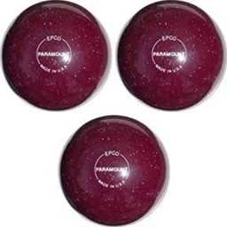 EPCO Duckpin Bowling Balls - Speckled House Ball - Cranberry (5 inch- 3lbs. 10 oz.) 3 Balls