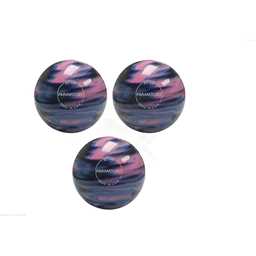 EPCO Duckpin Bowling Balls - Marbleized - Navy, Light Blue & Pink (5 inch- 3lbs. 12 oz.) 3 Balls