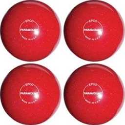 EPCO Candlepin Bowling Balls - Paramount Speckled - Red (4 1/2 inch- 2lbs. 6oz.) 4 Balls