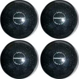 EPCO Candlepin Bowling Balls - Paramount Speckled - Black (4 1/2 inch- 2lbs. 6oz.) 4 Balls