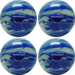 EPCO Candlepin Bowling Balls - Marbleized - Blue & White (4 1/2 inch- 2lbs. 5oz.) 4 Balls