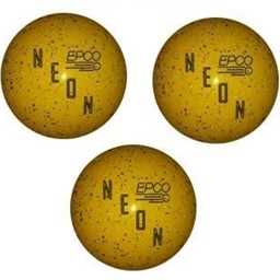 EPCO Duckpin Bowling Balls - Neon Speckled - Yellow (4 7/8 inch- 3lbs. 8 oz.) 3 Balls