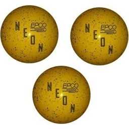 EPCO Duckpin Bowling Balls- Neon Speckled - Yellow (4 3/4 inch- 3lbs. 10 oz.) 3 Balls