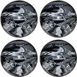 EPCO Candlepin Bowling Ball- Marbleized - Black, White & Grey - 4 1/2 inch- 2lbs. 5oz. 4 Balls