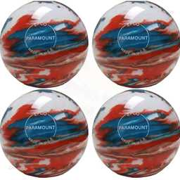 EPCO Candlepin Bowling Balls - Marbleized - Turquoise, Orange & White (4 1/2 inch- 2lbs. 7oz.) 4 Balls