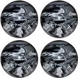 EPCO Candlepin Bowling Ball- Marbleized - Black, White & Grey (4 1/2 inch- 2lbs. 7oz.) 4 Balls