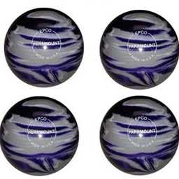 EPCO Candlepin Bowling Balls - Marbleized - Purple, Grey & White (4 1/2 inch- 2lbs. 6oz.) 4 Balls