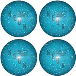 EPCO Neon Candlepin Bowling Ball- Neon Blue (4 1/2 inch- 2lbs. 6oz.) 4 Balls