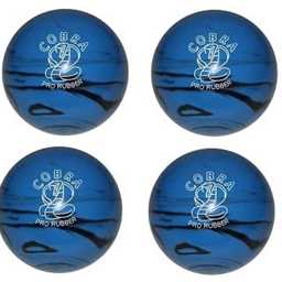 EPCO Candlepin Bowling Balls - Cobra Pro Rubber - Blue & Black (4 1/2 inch- 2lbs. 7oz.) 4 Balls