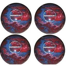 EPCO Candlepin Bowling Balls - Marbleized - Royal, Red & White (4 1/2 inch- 2lbs. 5oz.) 4 Balls