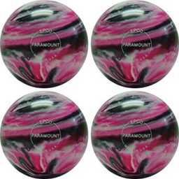 EPCO Candlepin Bowling Ball- Marbleized - Magenta, Black & White (4 1/2 inch- 2lbs. 5oz.) 4 Balls