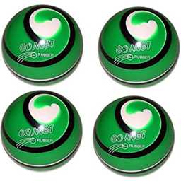 EPCO Candlepin Bowling Balls - Comet Rubber - Green with Black & White (4 1/2 inch- 2lbs. 6oz.) 4 Balls