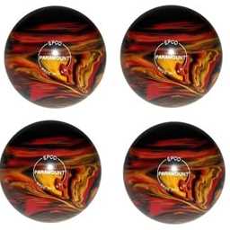 EPCO Candlepin Bowling Balls - Marbleized - Black, Red & Yellow (4 1/2 inch- 2lbs. 5oz.) 4 Balls