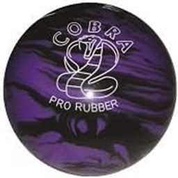 EPCO Candlepin Bowling Ball- Cobra Pro Rubber - Lavender & Black (4 1/2 inch- 2lbs. 6oz.) 1 Ball