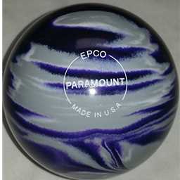 EPCO Candlepin Bowling Ball- Marbleized - Purple, Grey & White (4 1/2 inch- 2lbs. 6oz.) 1 Ball