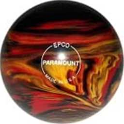 EPCO Candlepin Bowling Ball- Marbleized - Black, Red & Yellow (4 1/2 inch- 2lbs.7oz.) 1 Ball