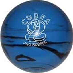 EPCO Candlepin Bowling Ball- Cobra Pro Rubber - Blue & Black (4 1/2 inch- 2lbs. 6oz.) 1 Ball