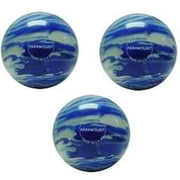 EPCO Duckpin Bowling Balls - Marbleized - Blue & White (4 3/4 inch- 3lbs. 8 oz.) 3 Balls