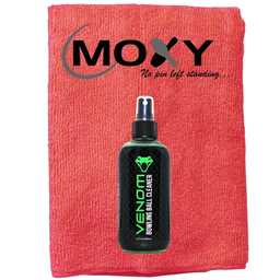 Motiv Venom Bowling Ball Cleaner - 8oz with Moxy Micro Fiber Cleaning Towel (Red)