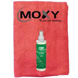 Storm Xtra Clean Bowling Ball Cleaner 8oz Spray Bottle with Moxy Micro Fiber Cleaning Towel (Red)