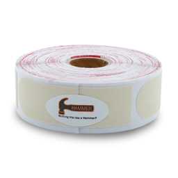 Hammer 1" White Tape - 250 Piece Roll