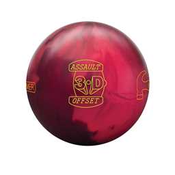 Hammer PRE-DRILLED 3-D Offset Assault Bowling Ball - Red/Cherry/Dark Red