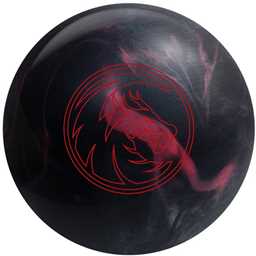 Swag Black Dragon Bowling Ball - Black/Red