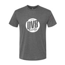 White Logo DV8 Bowling Tee - Multiple Colors