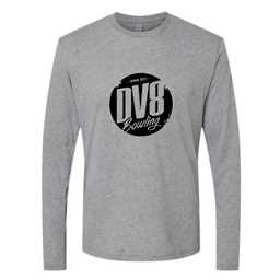 Black Logo DV8 Bowling Long Sleeve - Premier Heather