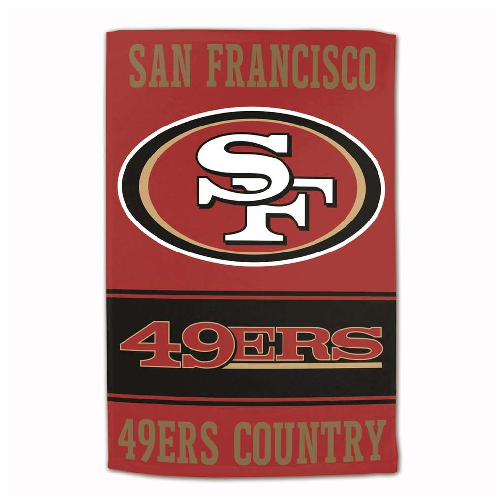 San Francisco 49ers Sublimated Cotton Towel- 16