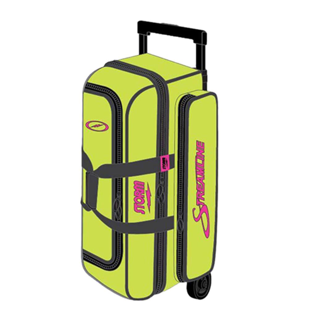 Storm Streamline 3 Ball Roller Bowling Bag- Lime/Grey