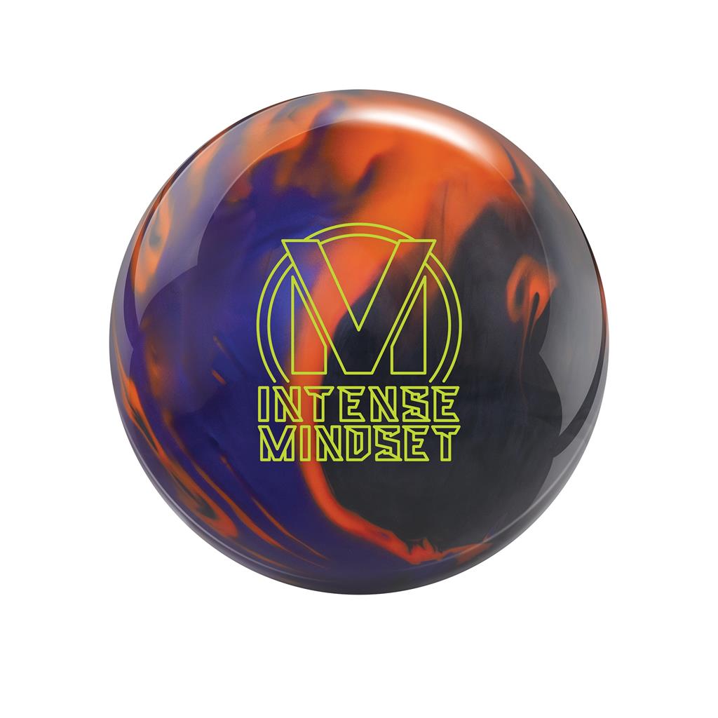 Brunswick PRE-DRILLED Intense Mindset Bowling Ball  - Black/Orange/Purple