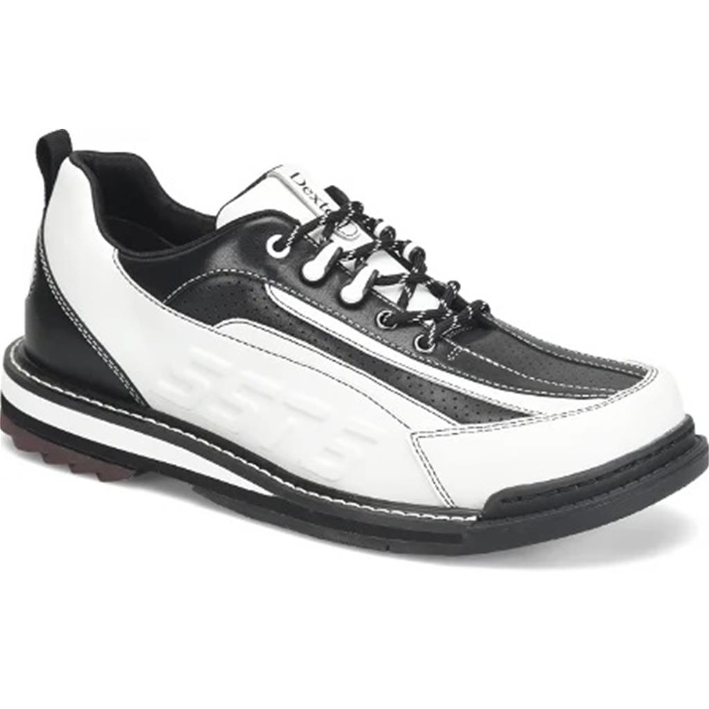 Dexter Mens SST 6 Hybrid LE Bowling Shoes Right Hand (For RIGHT HANDED bowlers only. Men's shoe sizing) - White/Black