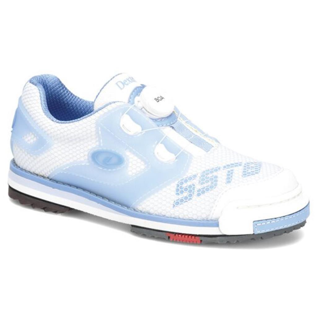 Dexter Women's SST 8 Power Frame Boa Bowling Shoe (For RIGHT AND LEFT HANDED bowlers. Women's shoe sizing)s - White/Blue