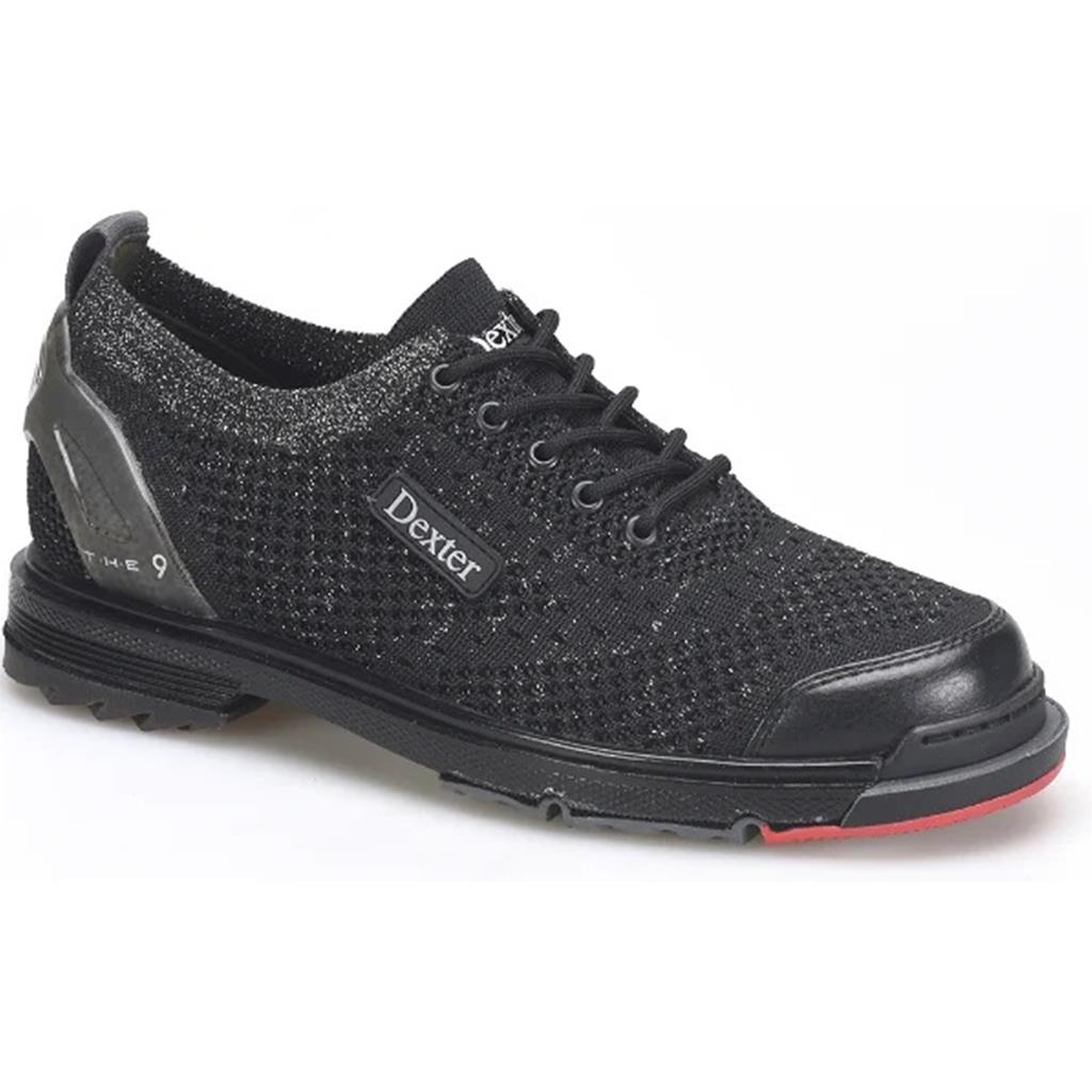 Dexter  Women's The 9 Knit ST Bowling Shoes (For RIGHT AND LEFT HANDED bowlers. Women's shoe sizing) - Black/Silver