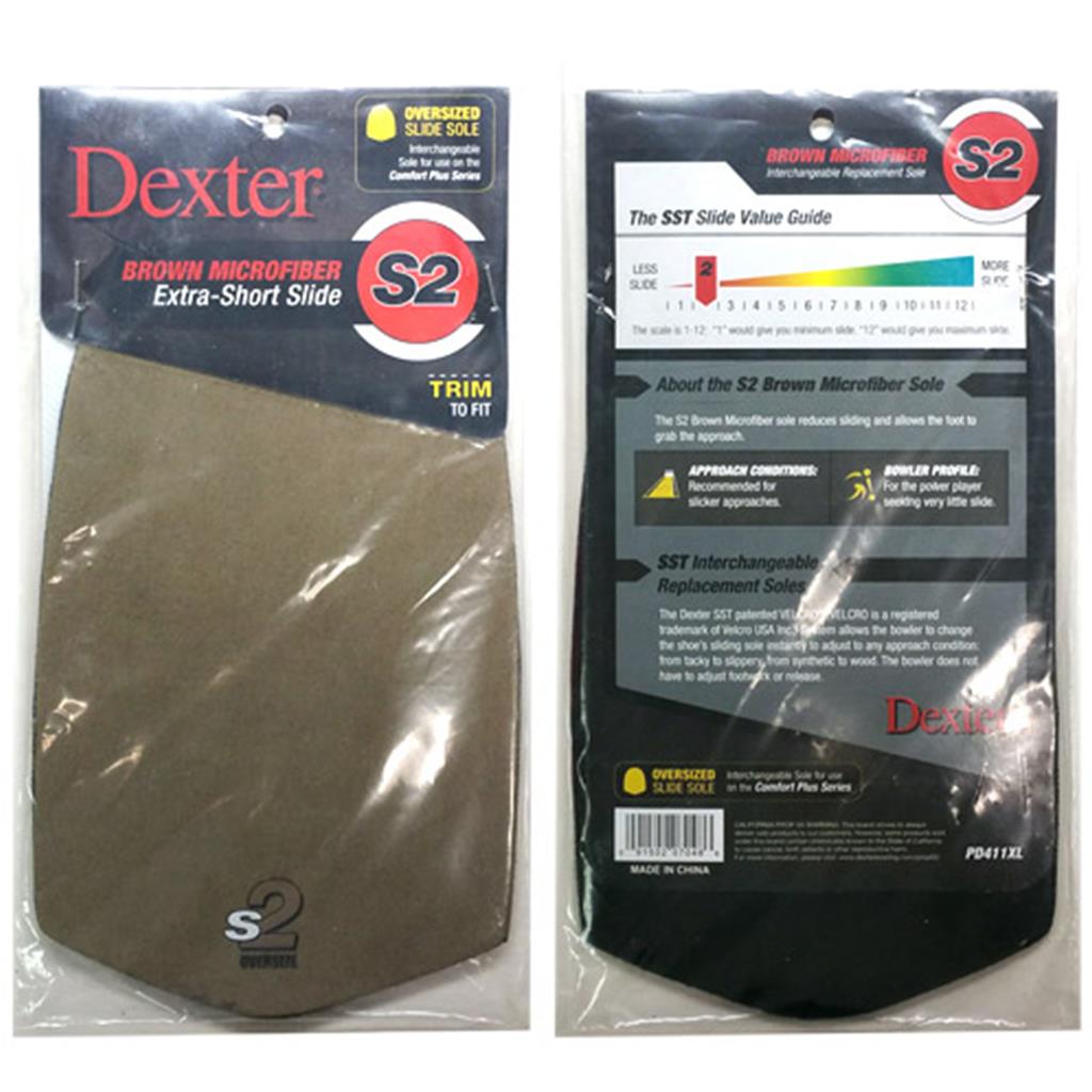 Dexter S2 Brown Microfiber Comfort Plus Slide Sole (Not compatible with Dexter T·H·E 9 shoes)