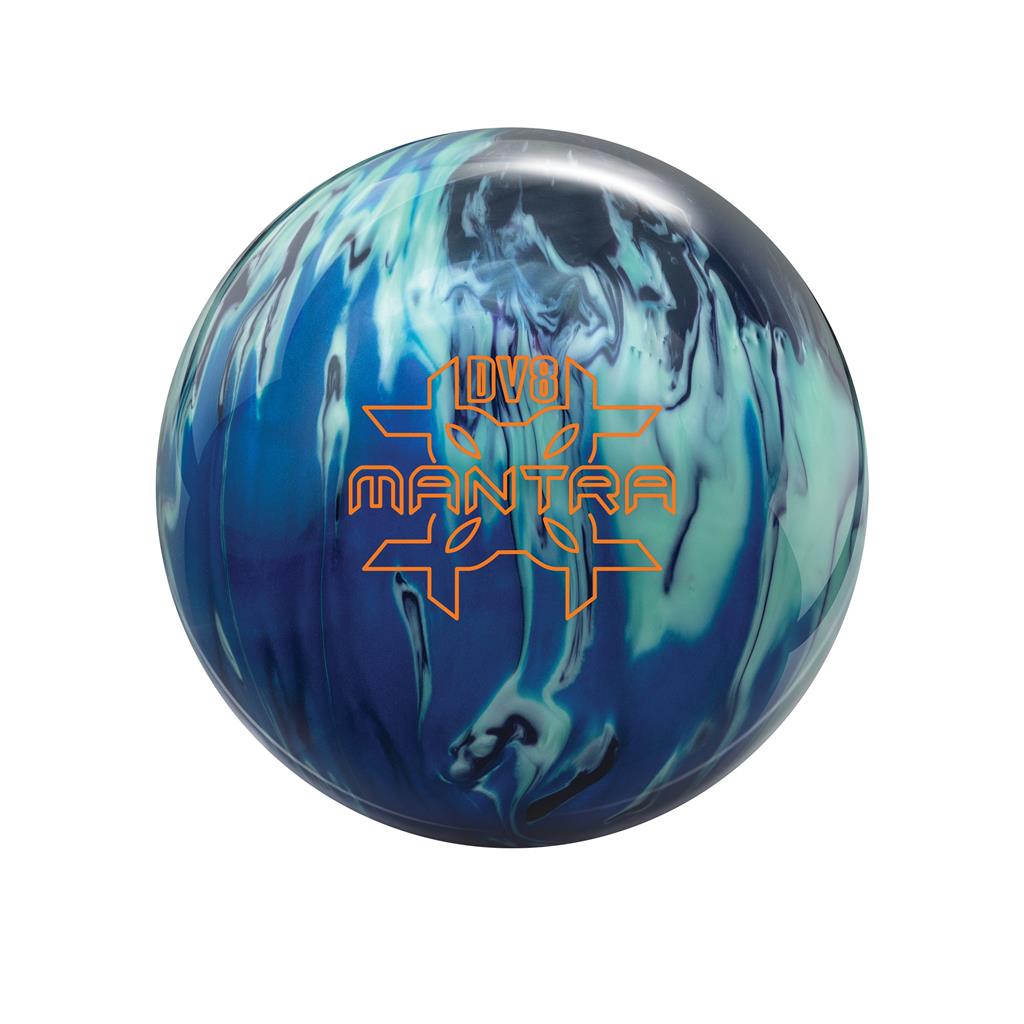 DV8 PRE-DRILLED Mantra Bowling Ball - Black/Mint/Blue