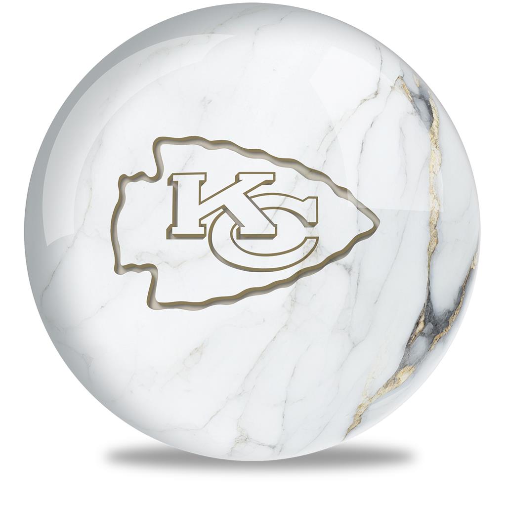 NFL Bowling Ball Marble Kansas City Chiefs