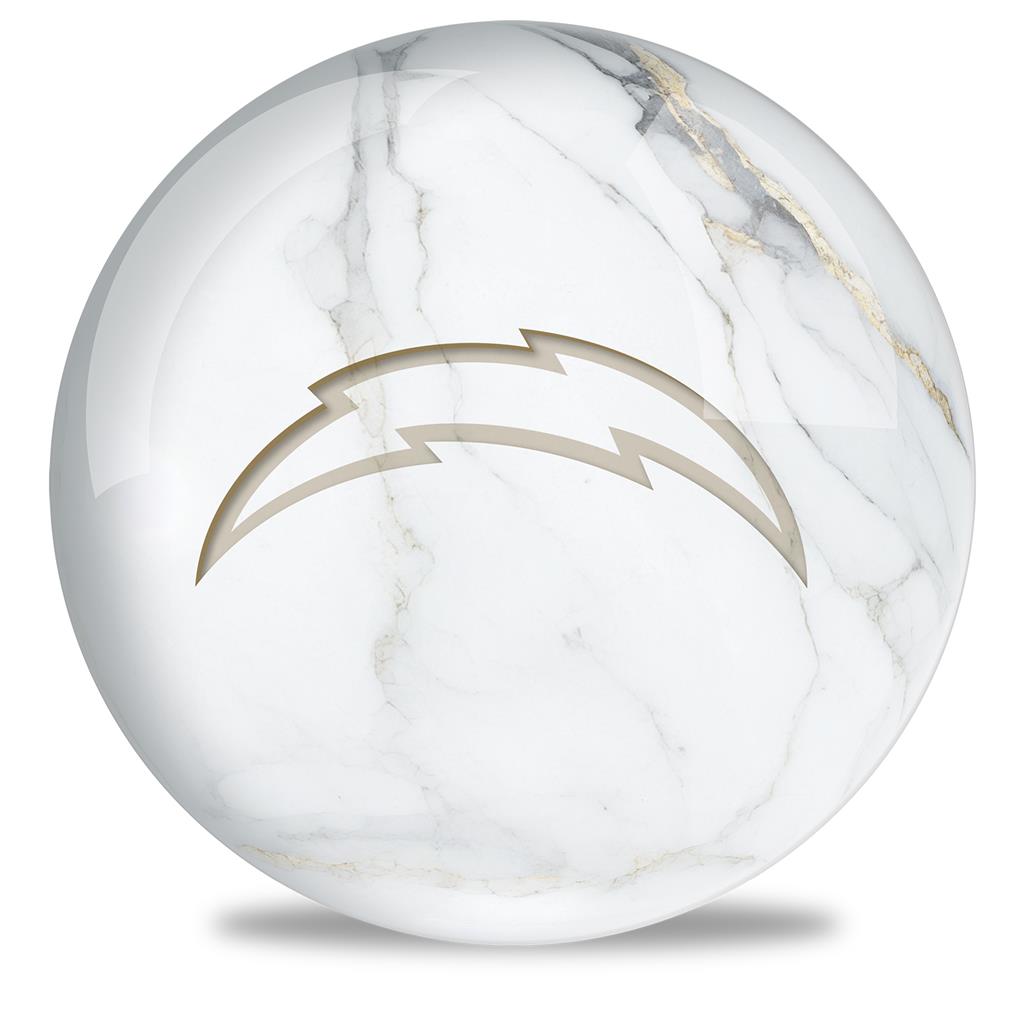 NFL Bowling Ball Marble Los Angeles Chargers