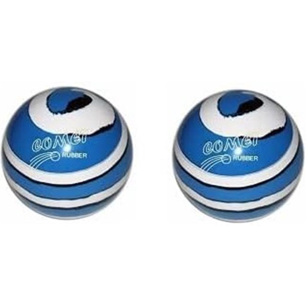 EPCO Duckpin Bowling Balls- Comet Rubber - Royal with White & Black (4 7/8 inch- 3lbs. 8 oz.) 2 Balls