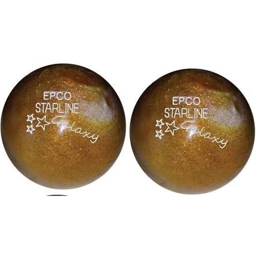 EPCO Duckpin (5-Pin) Starline Galaxy Amber - 4 7/8", 3lbs 8oz- 2 Balls