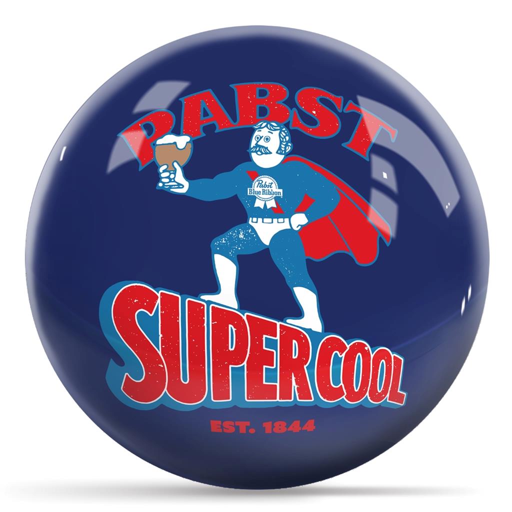 Supercool Bowling Ball (Pabst Blue Ribbon) - Blue