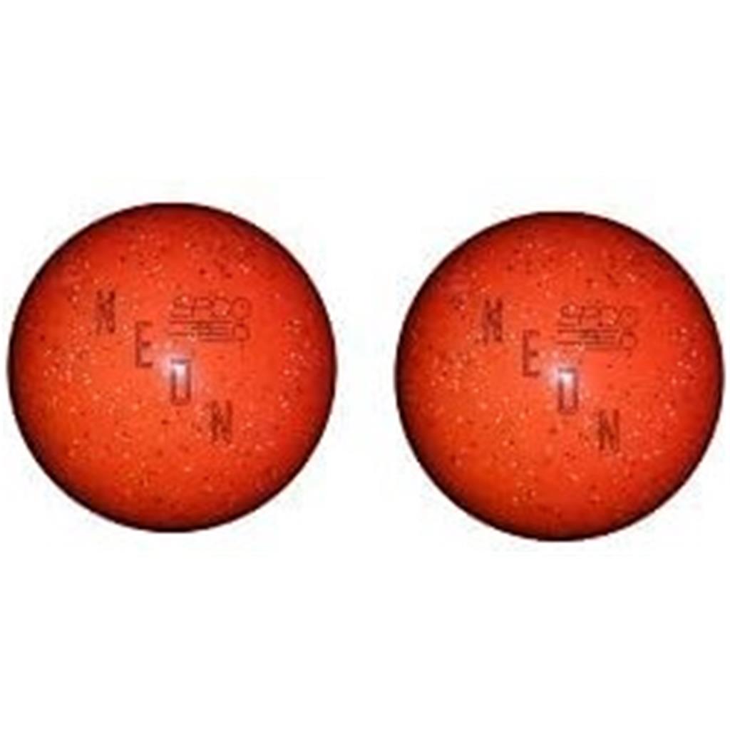 EPCO Duckpin Bowling Balls- Neon Speckled - Orange 4 7/8 inch- 3lbs. 12 oz. 2 Balls