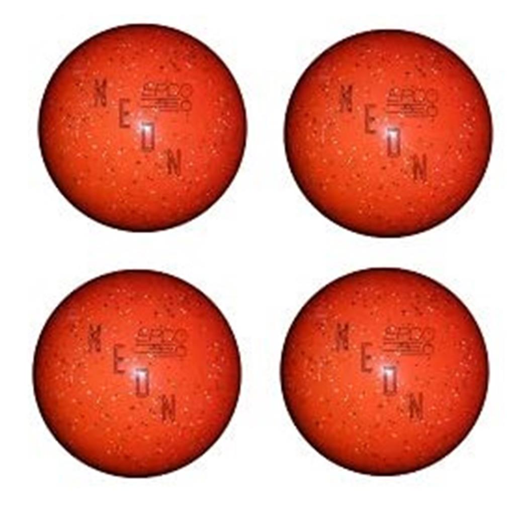 EPCO Candlepin Bowling Balls - Neon Speckled - Orange (4 1/2 inch- 2lbs. 6oz.) - 4 Balls