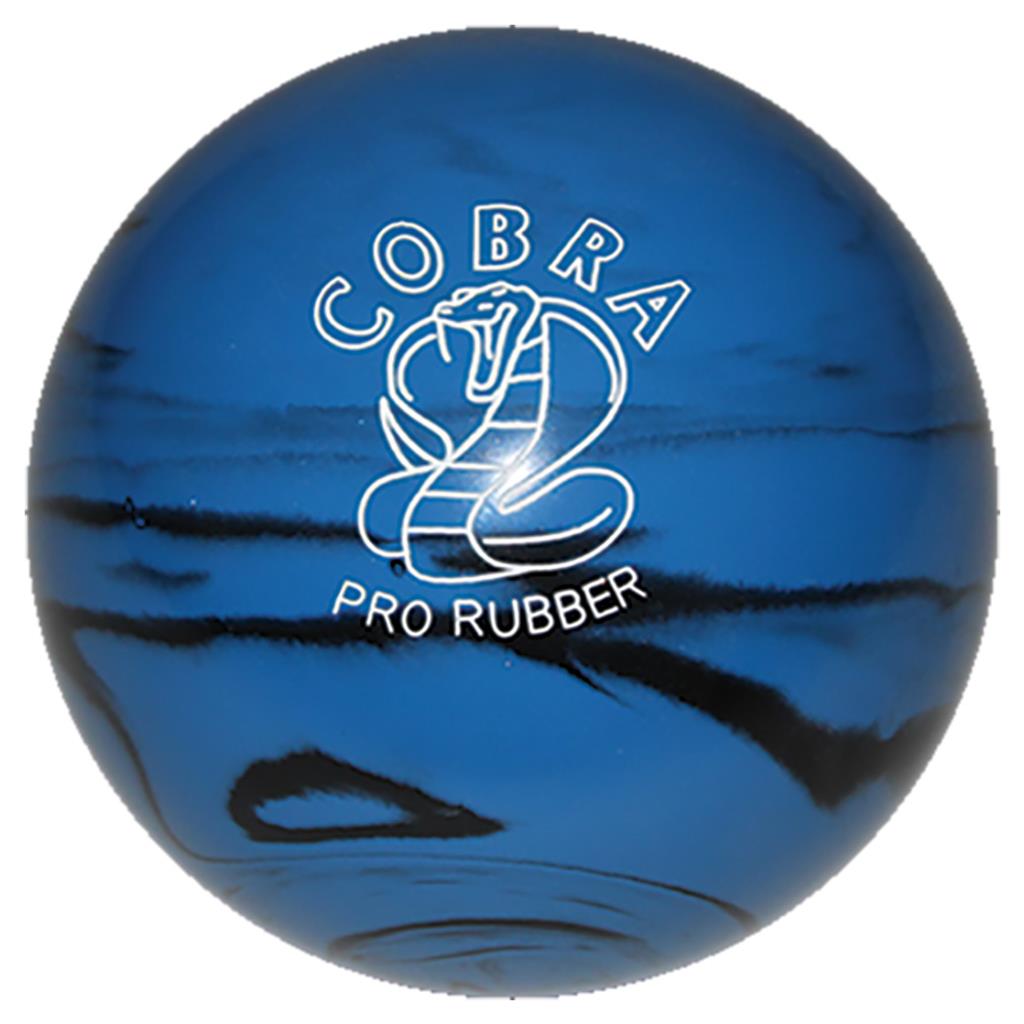 EPCO Duckpin Bowling Ball - Cobra Pro Rubber - Blue & Black (4 3/4 inch- 3lbs. 8oz.) 1 Ball